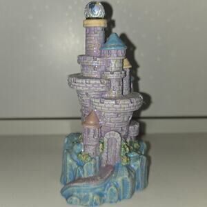 Spoontiques 1980's purple castle with crystal ball figurine
